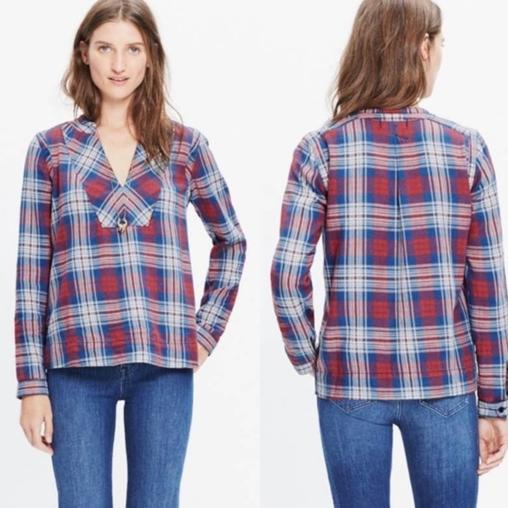 Madewell Plaid Flannel Pullover